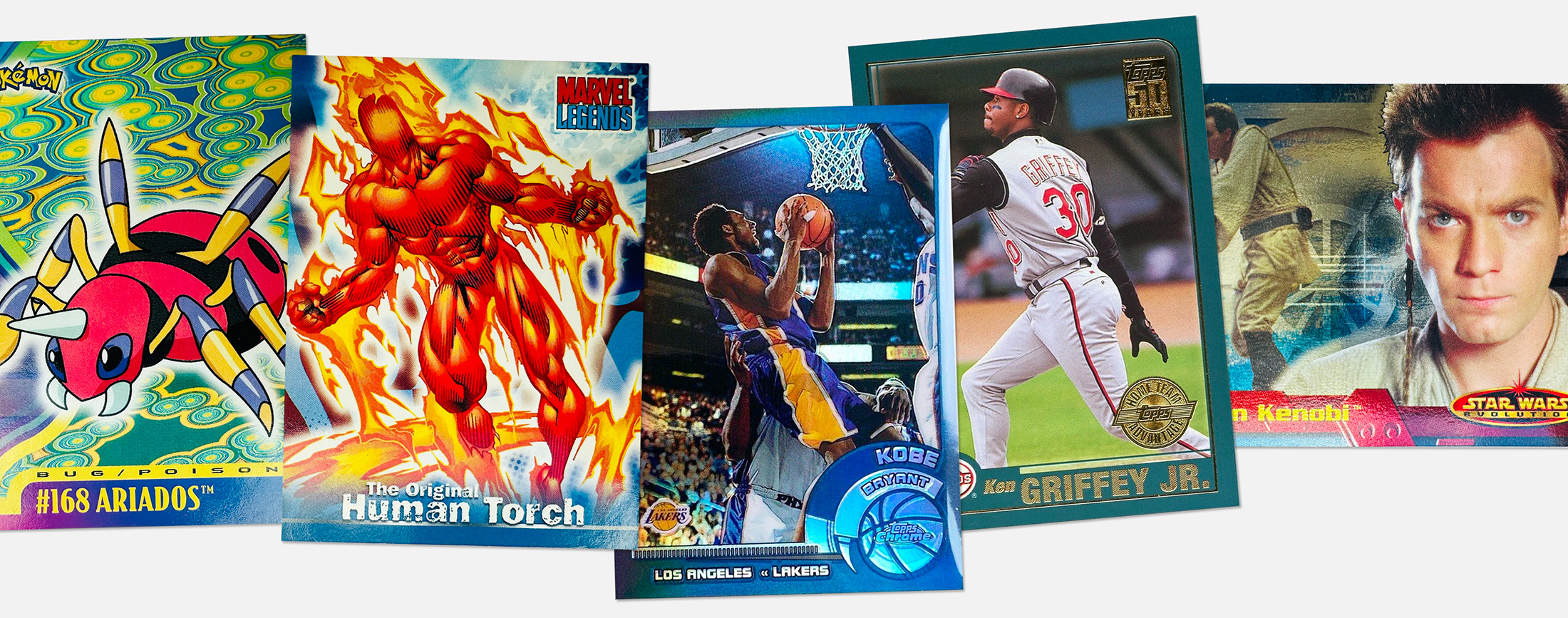 Group of trading cards