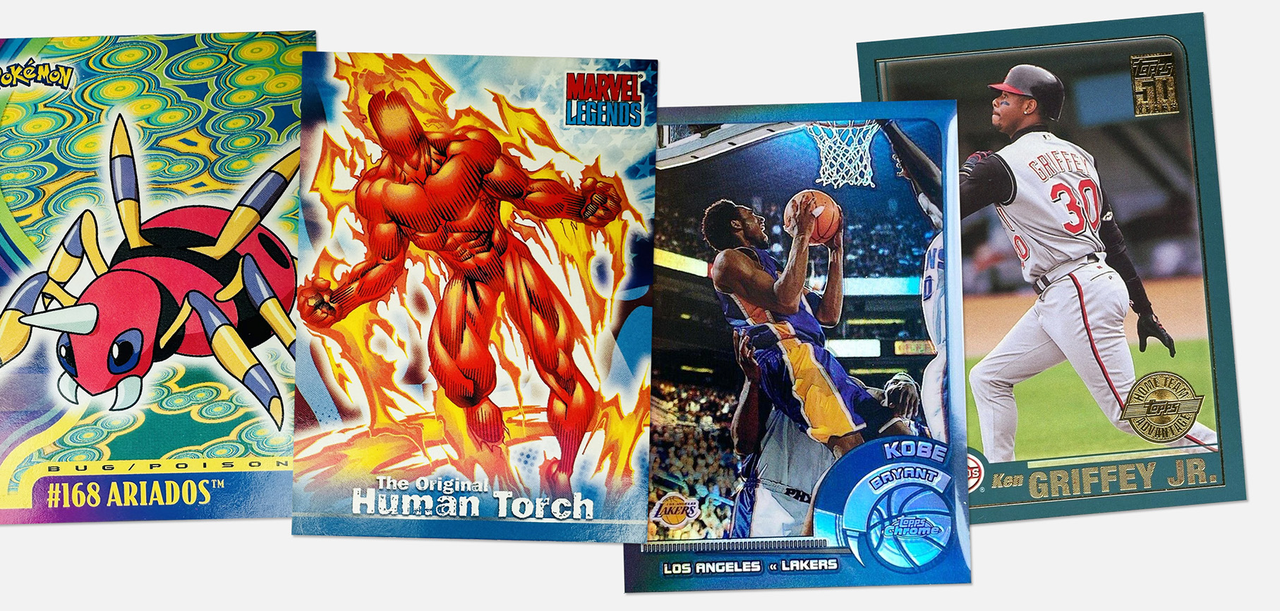 Group of trading cards