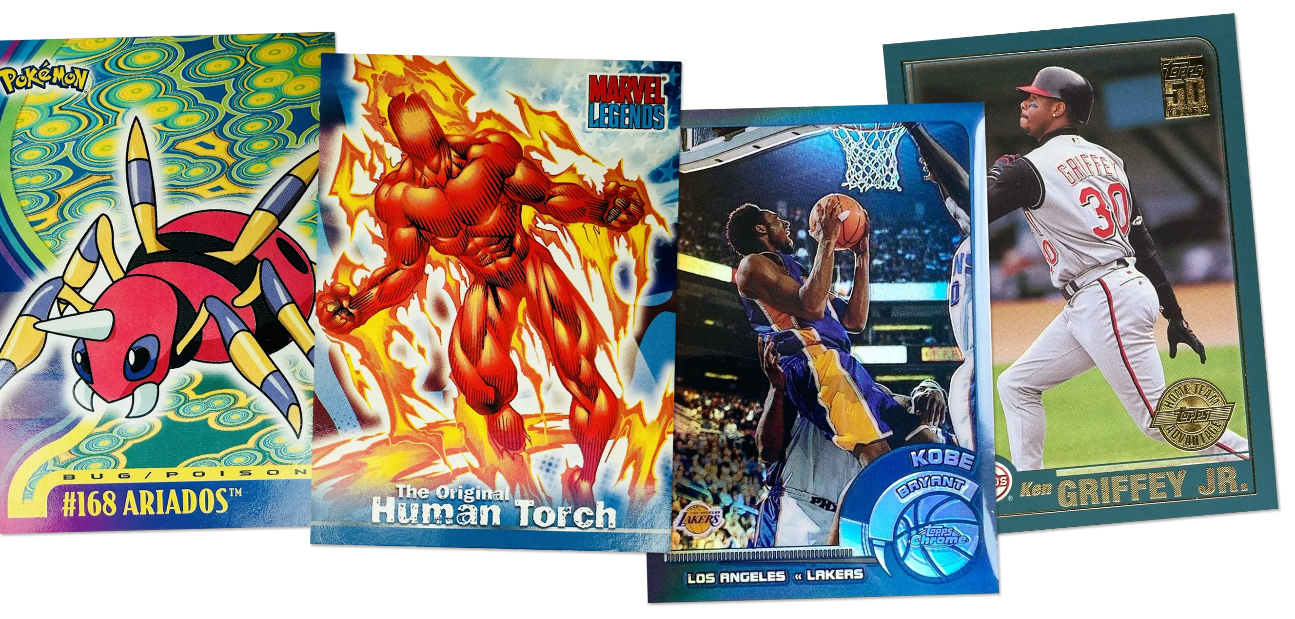 Group of trading cards